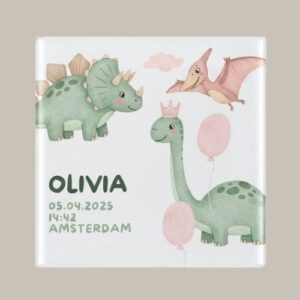 130 Geboortetegeltje: Dino