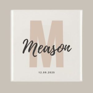 133 Geboorte tegeltje: naam en geboortedatum