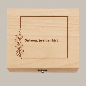 Memory box klein met eigen ontwerp.