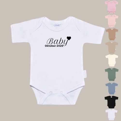 Romper zwangerschapsaankondiging