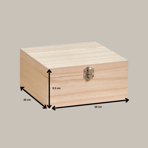 Memory box klein met geboorte gegevens en regenboog